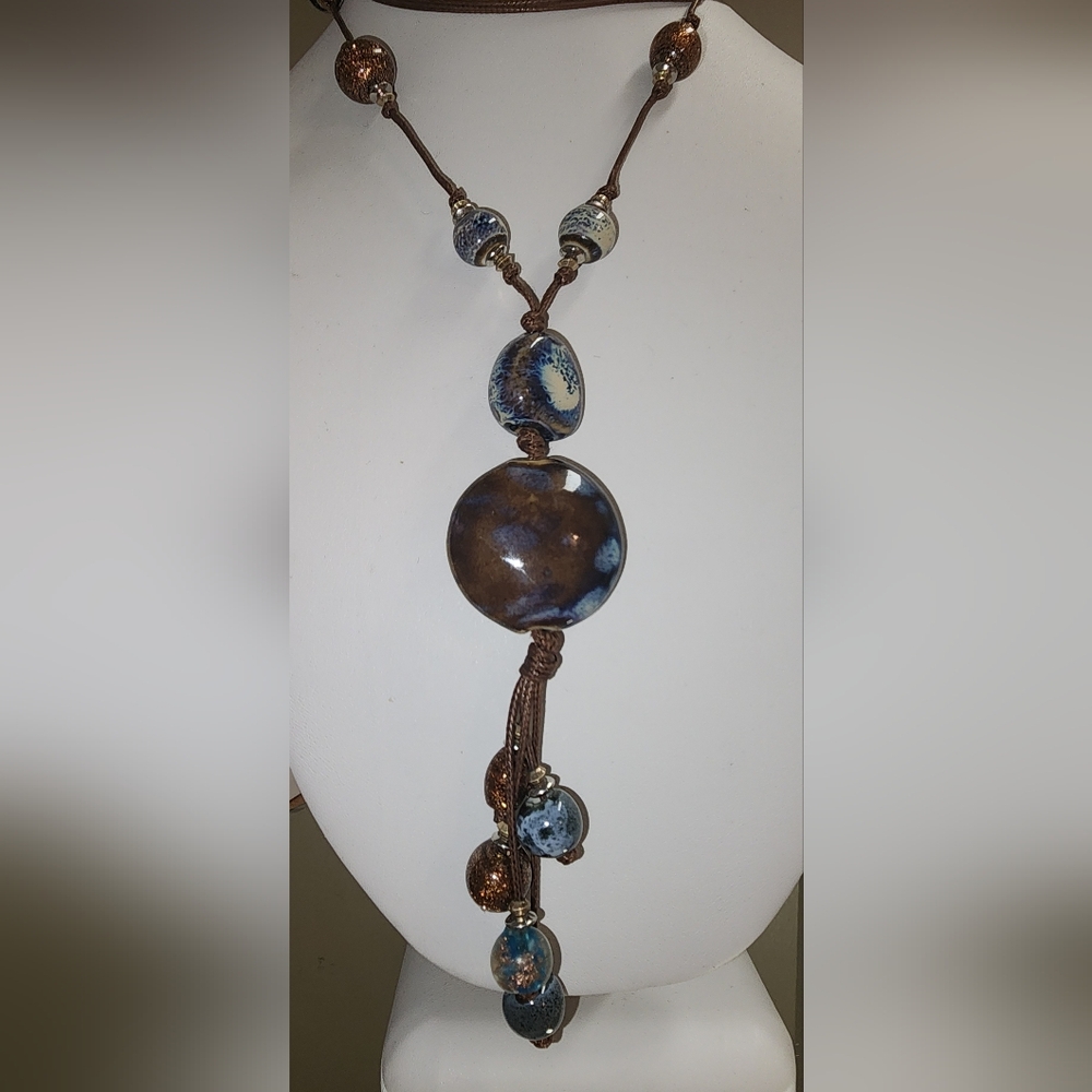 J.Jill Ceramic and Glass Tassel Necklace - Picture 7 of 10